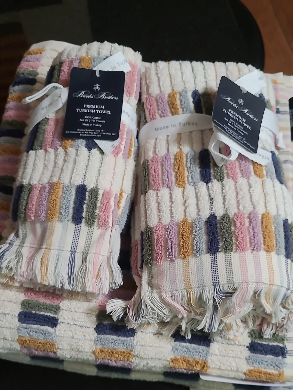 Brooks Brothers Multicolor Turkish Towel Set